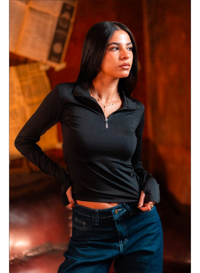 كنزه توب كم طويل بسوستة - Image 2